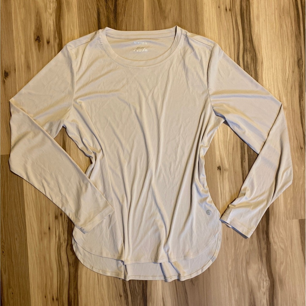 Gradual Womens Long Sleeve UPF 50+ Sun Protection Active Shirt Gray Large NWT